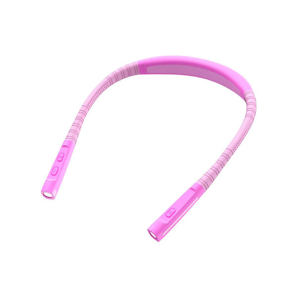 Elosung Pink Hands Free Led Neck Reading Light With 3 Modes For Night Walking And Reading Lights