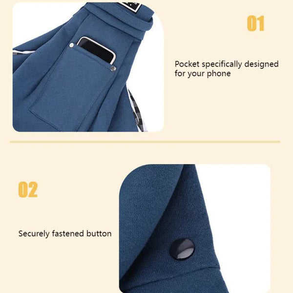 Elosung Brown Pet Sling Carrier Bag Comfortable And Hands Free Design Pet Transport