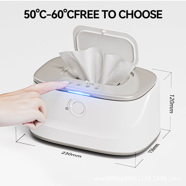 White Usb Powered Little One Wet Wipes Warmer Portable And Adjustable Heating Baby Health