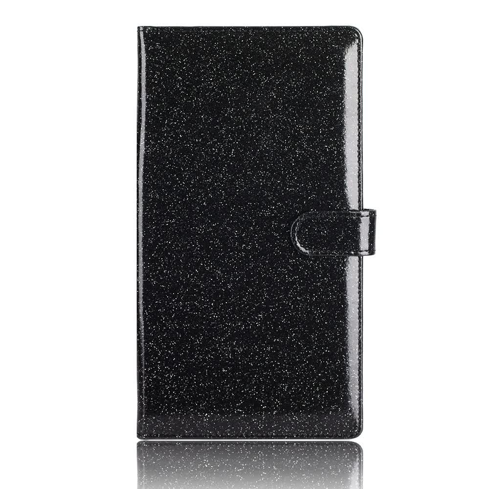 Elosung Black Sparkling Document Organizer Wallet 24X12.8Cm Lightweight And Durable Id & Document Holders