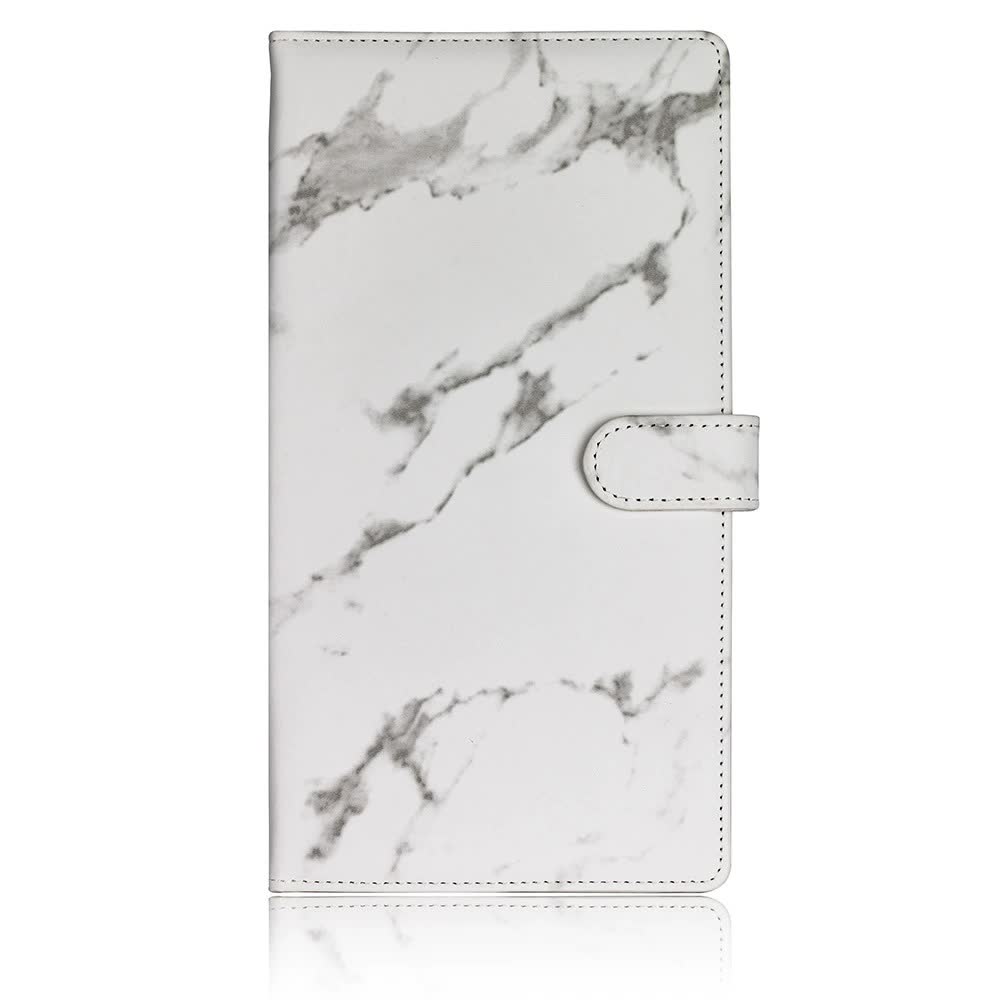 Grey Marble Sparkling Document Organizer Wallet 24X12.8Cm Lightweight And Durable Personal Organisers