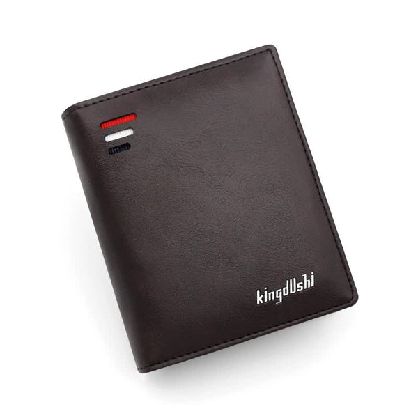 Elosung Dark Brown Mens Rfid Blocking Leather Wallet Slim And Compact Design Wallets