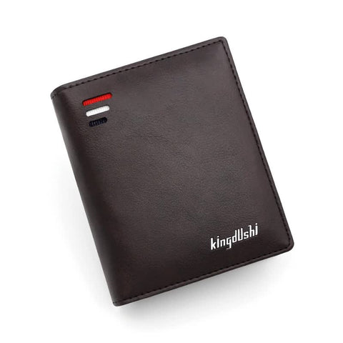 Elosung Dark Brown Mens Rfid Blocking Leather Wallet Slim And Compact Design Wallets
