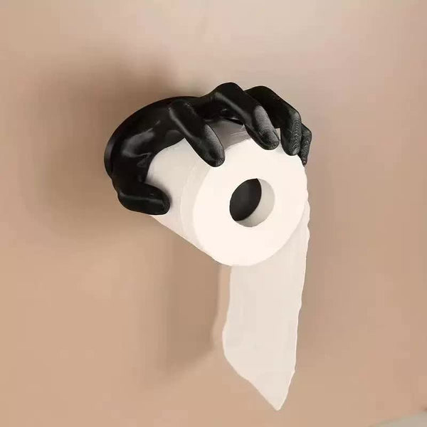 Elosung Creative Hand Shaped Toilet Paper Holder Unique Wall Mounted Design Toilet Paper Holders & Storage