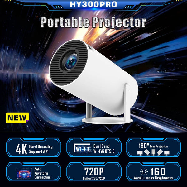 Elosung 180 Degrees Mini Projector Full Hd Home Theater Projectors