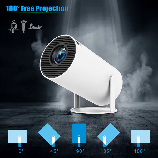 Elosung 180 Degrees Mini Projector Full Hd Home Theater Projectors