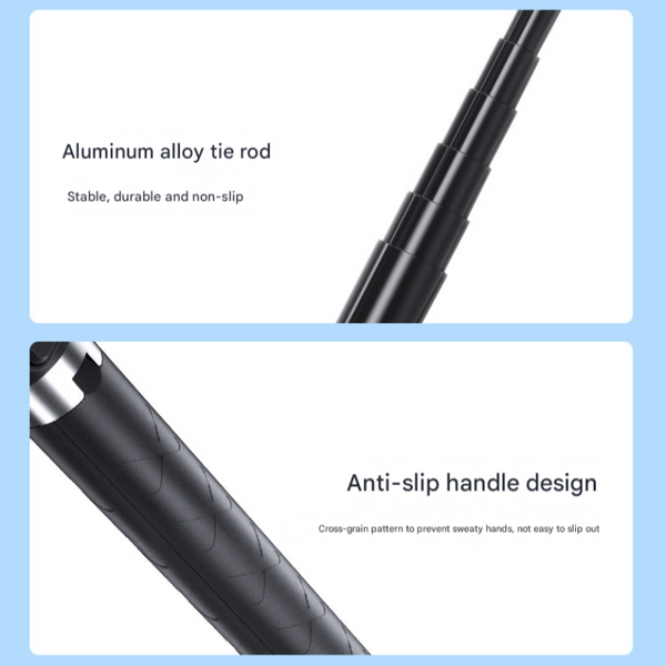 Double Light 3 In 1 Bluetooth Selfie Stick With Tripod And Remote Control Adjustable For Smartphones Selfie Sticks