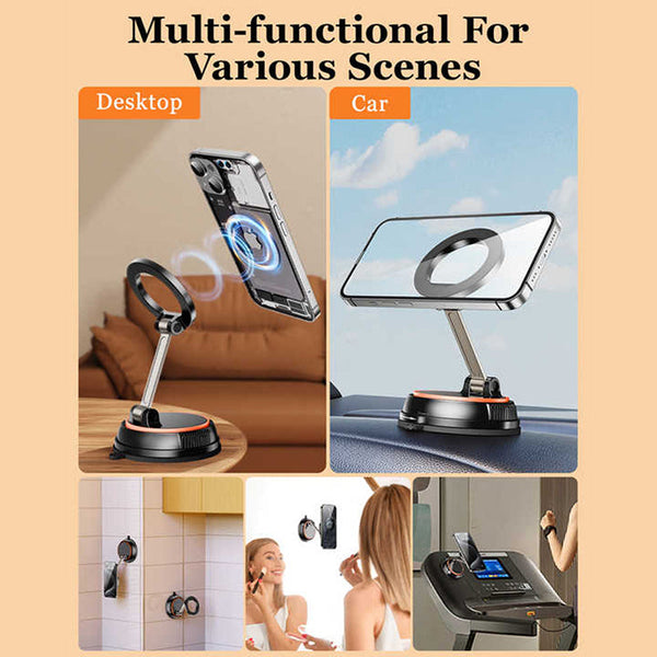 Elosung 360 Degree Rotating Magnetic Phone Holder Strong Suction And Stable Design Mounts & Holders