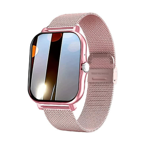 Elosung Pink Smart Fitness Watch With Large Display 24 Sport Modes Heart Rate Monitor & More Smart Watches