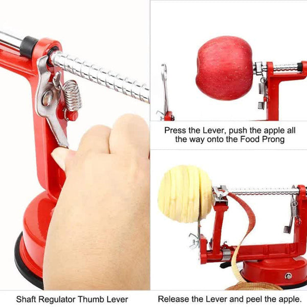 Elosung 3 In 1 Apple Peeler Corer Slicer With Suction Base Effortless Fruit Preparation Too Peelers & Slicers