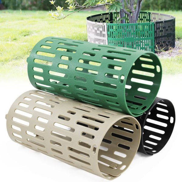 Elosung 6 Piece/Set Black Tree Guard Protector Roll Durable Plastic Garden Barrier For Plant Protection Other Plant Care & Accessories