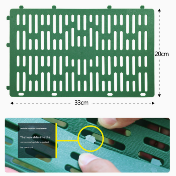 Elosung 6 Piece/Set Black Tree Guard Protector Roll Durable Plastic Garden Barrier For Plant Protection Other Plant Care & Accessories