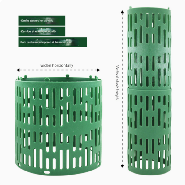 Elosung 6 Piece/Set Black Tree Guard Protector Roll Durable Plastic Garden Barrier For Plant Protection Other Plant Care & Accessories