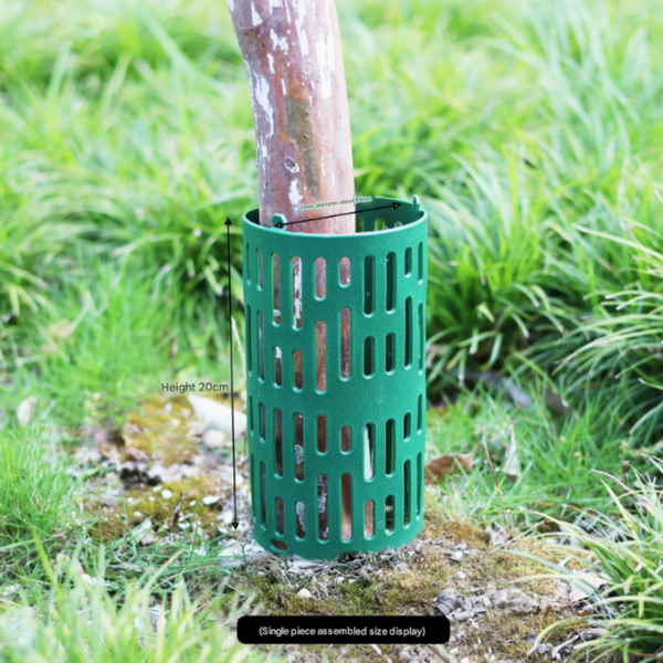 Elosung 6 Piece/Set Black Tree Guard Protector Roll Durable Plastic Garden Barrier For Plant Protection Other Plant Care & Accessories