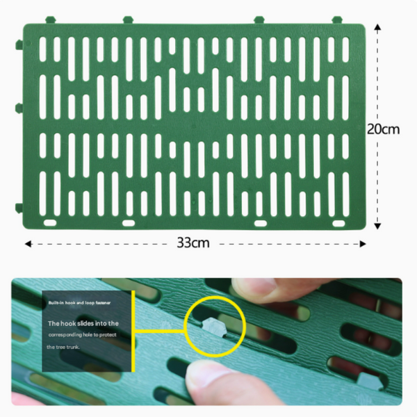 Green Tree Guard Protector Roll (6 Pieces/Set) Durable Plastic Garden Barrier For Plant Protection Other Plant Care & Accessories