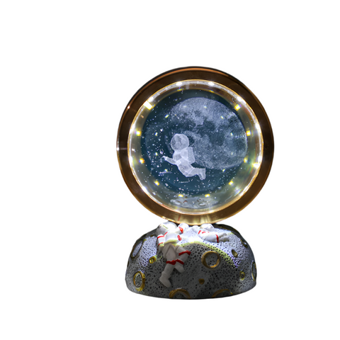 Elosung Travel Through The Stars Galaxy Astronaut Led Night Light Decorative Space Themed Lamp With Starry Globe Night Lights