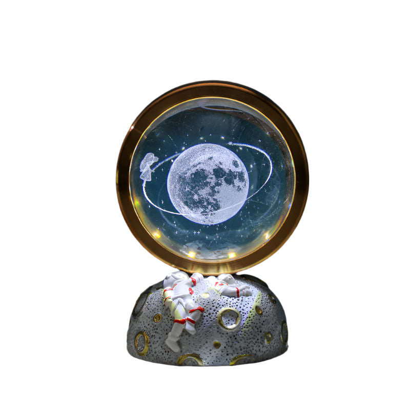 Elosung Starry Sky Walking Galaxy Astronaut Led Night Light Decorative Space Themed Lamp With Globe Night Lights