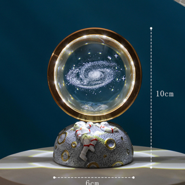 Elosung Starry Sky Walking Galaxy Astronaut Led Night Light Decorative Space Themed Lamp With Globe Night Lights