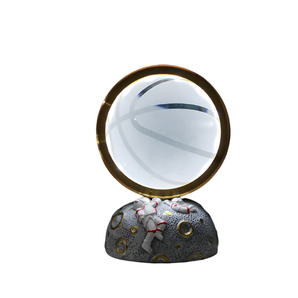 Elosung Basketball Galaxy Astronaut Led Night Light Decorative Space Themed Lamp With Starry Globe Lamps