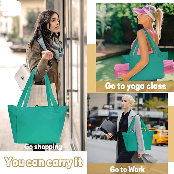 Elosung Khaki Yoga Mat Tote Bag Multi Purpose Gym With Holder Gym Bags
