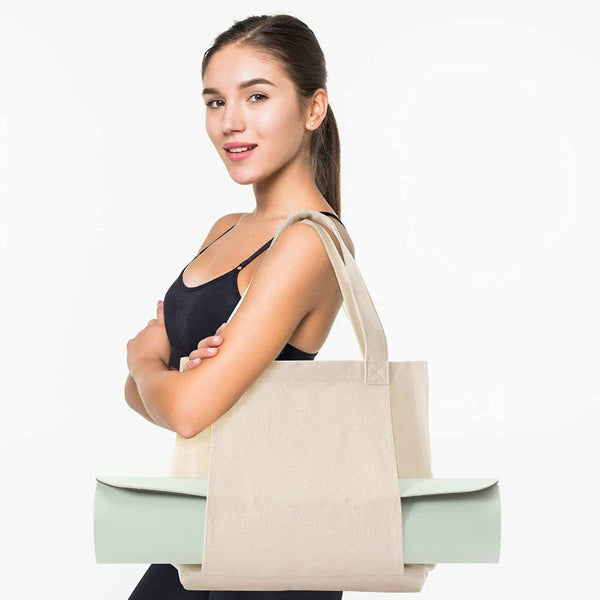 Elosung Khaki Yoga Mat Tote Bag Multi Purpose Gym With Holder Gym Bags