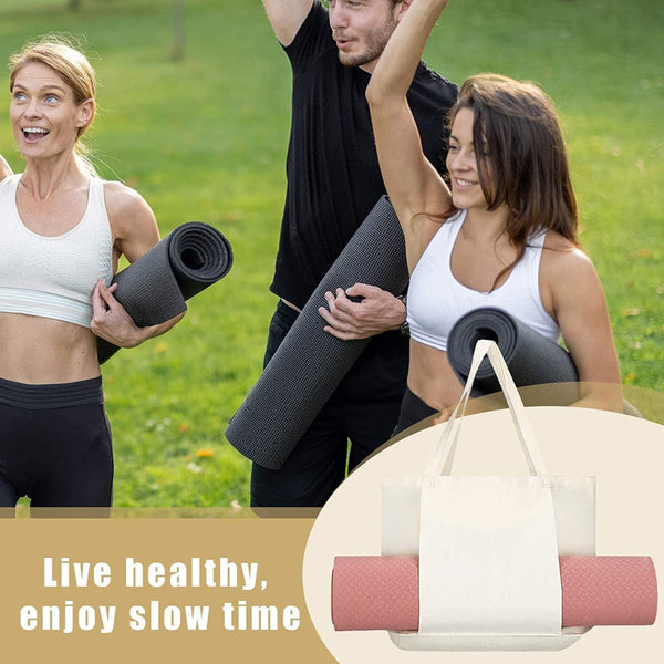 Elosung Green Yoga Mat Tote Bag Multi Purpose Gym With Holder Gym Bags