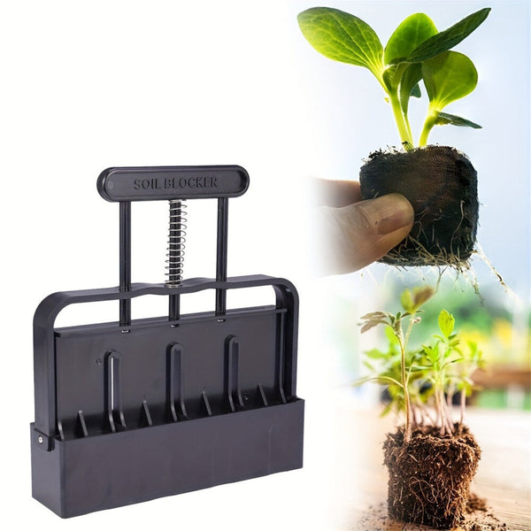 Elosung 5X5 Soil Block Maker Durable Handheld Gardening Tool For Seed Starting Garden Tool Sets