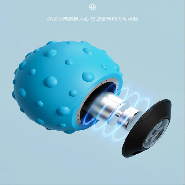 Elosung Black Rechargeable Electric Massage Ball Vibrating Full Body Muscle Relaxation Tool Massagers