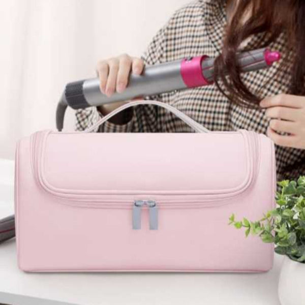 Elosung Grey Hair Styling Tool Organizer Travel Storage Bag With Compartments Storage Bags