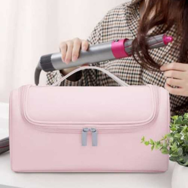 Elosung Blue Portable Hair Styling Tool Organizer Travel Storage Bag With Compartments Storage Bags