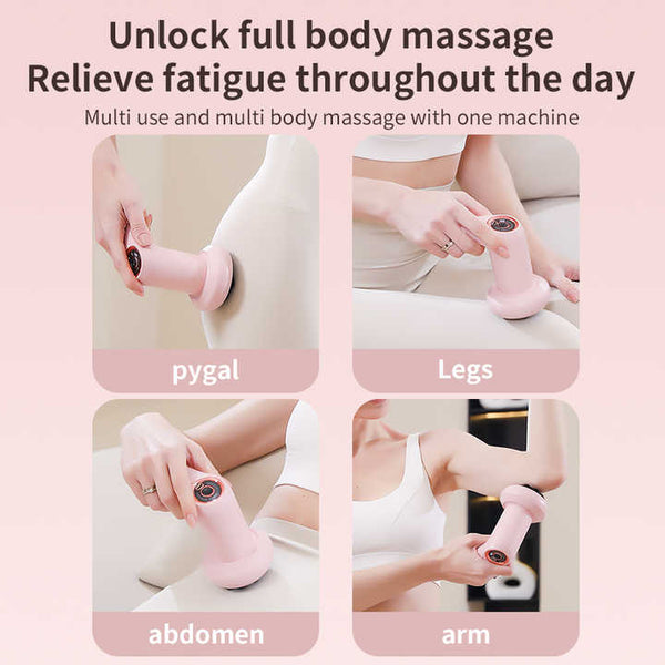 Elosung Black Portable Electric Body Sculpting Massager Slimming And Relaxation Tool Massagers