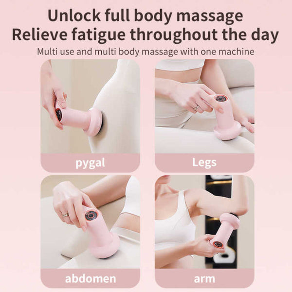 Elosung White Electric Body Sculpting Massager Slimming And Relaxation Tool Massagers