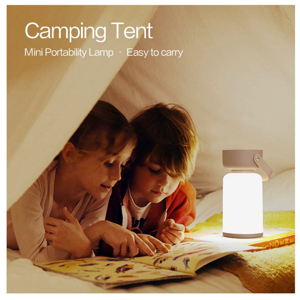 Yellow Brown Rechargeable Portable Camping Lantern Lightweight Led Tent With Handle Lanterns