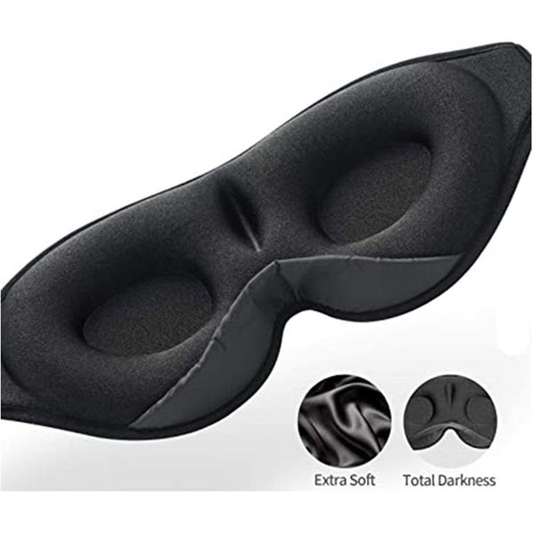 Elosung Dark Grey 3D Contoured Bluetooth Sleep Eye Mask Ultra Soft Wireless Music For Travel Meditation And Eye Masks