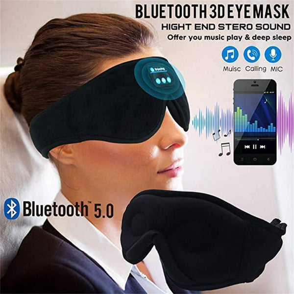 Elosung Pink 3D Contoured Bluetooth Sleep Eye Mask Ultra Soft Wireless Music For Travel Meditation Eye Masks