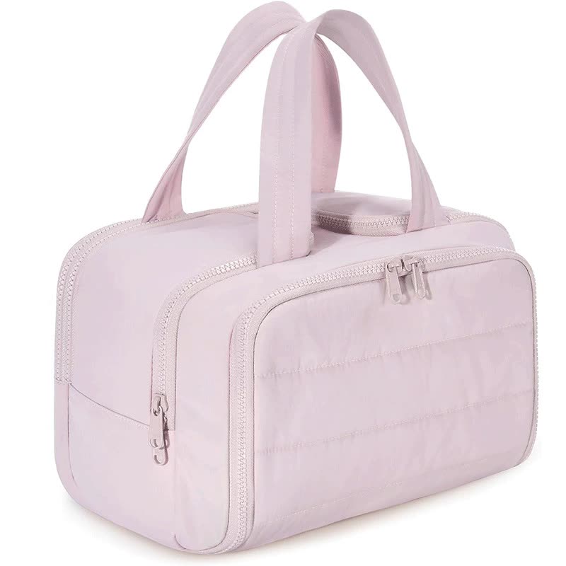 Elosung Pink Waterproof Travel Duffle Bag Lightweight Multi Pocket Overnight For Women Duffle Bags