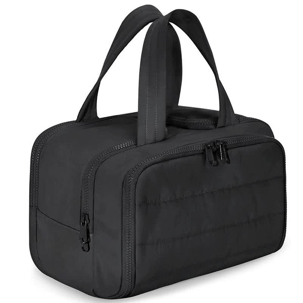 Black Waterproof Travel Duffle Bag Lightweight Multi Pocket Overnight For Women Duffle Bags