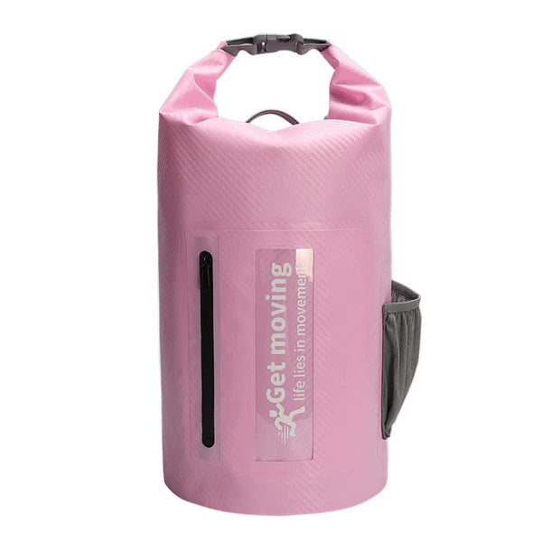 Elosung Pink 10L Multifunctional Waterproof Dry Bag Backpack Roll Top Outdoor For Sports And Travel Dry Bags