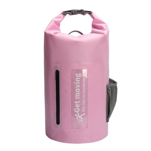 Elosung Pink 10L Multifunctional Waterproof Dry Bag Backpack Roll Top Outdoor For Sports And Travel Dry Bags