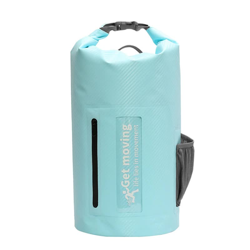 Elosung Blue 10L Multifunctional Waterproof Dry Bag Backpack Roll Top Outdoor For Sports And Travel Dry Bags