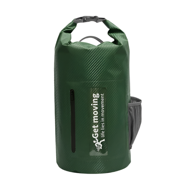 Green 10L Waterproof Dry Bag Backpack Roll Top Outdoor Sports Dry Bags