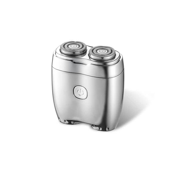 Elosung Silver Twin Head Electric Shaver Compact Rechargeable Razor For Men Men's Shavers