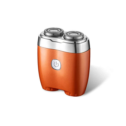 Elosung Orange Twin Head Electric Shaver Compact Rechargeable Razor For Men Men's Shavers
