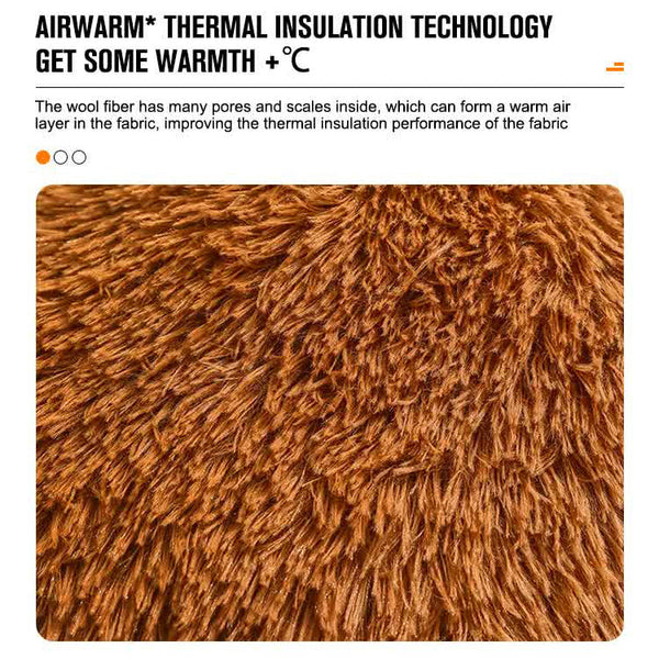 Diameter 90Cm Light Blue Plush Dog Bed With Paw Design Ultra Soft Round Pet Sofa For Medium To Large Dogs Pet Beds