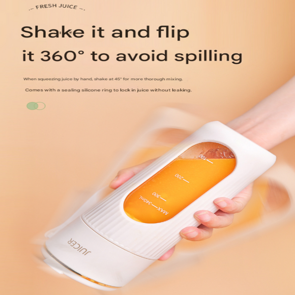 Elosung Pink Portable Mini Blender White Usb Rechargeable Personal Juicer With Straw Gift Countertop Blenders