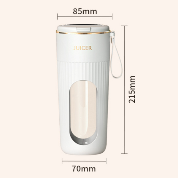 Elosung Pink Portable Mini Blender White Usb Rechargeable Personal Juicer With Straw Gift Countertop Blenders