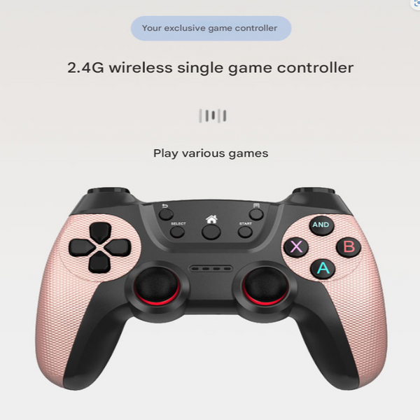 Elosung Black 2.4G Wireless Game Bluetooth Controller For Android Phones Pc Gaming Consoles Controllers & Attachments