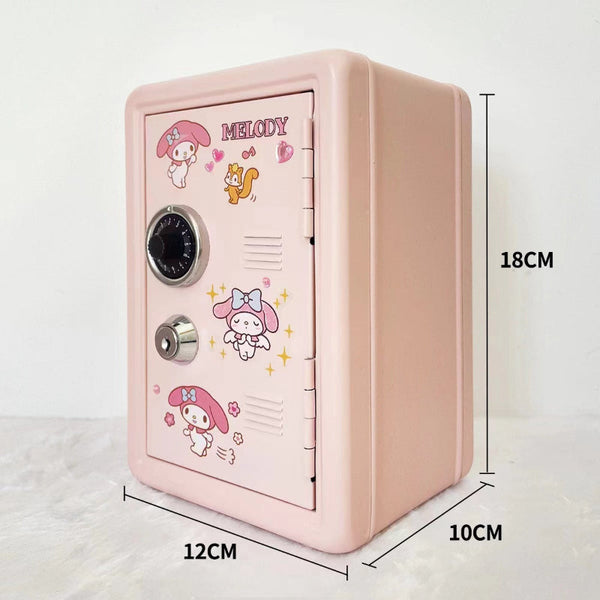 Elosung Black Mini Metal Safe Box With Combination Lock And Key Compact Security Storage Key Safes Boxes & Hideaways