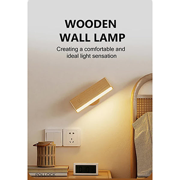 Elosung Brown Touch Control Dimmable Led Wall Light Minimalist Design Wall Lights