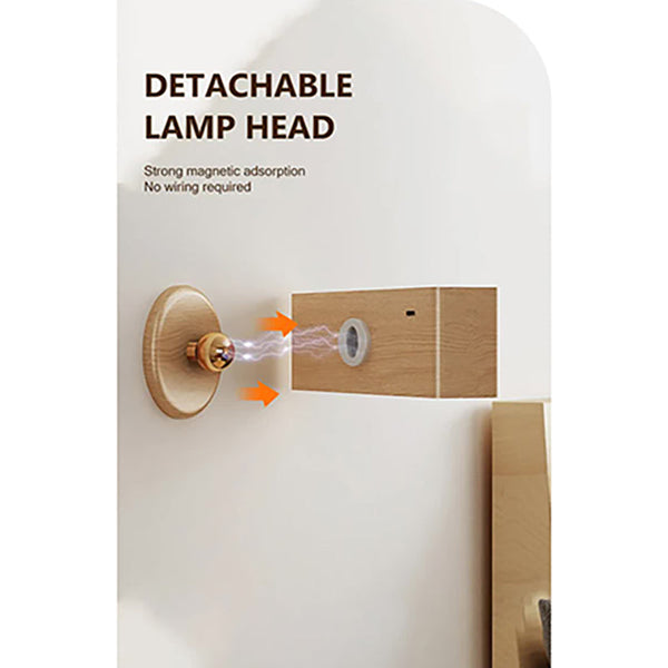 Elosung Brown Touch Control Dimmable Led Wall Light Minimalist Design Wall Lights